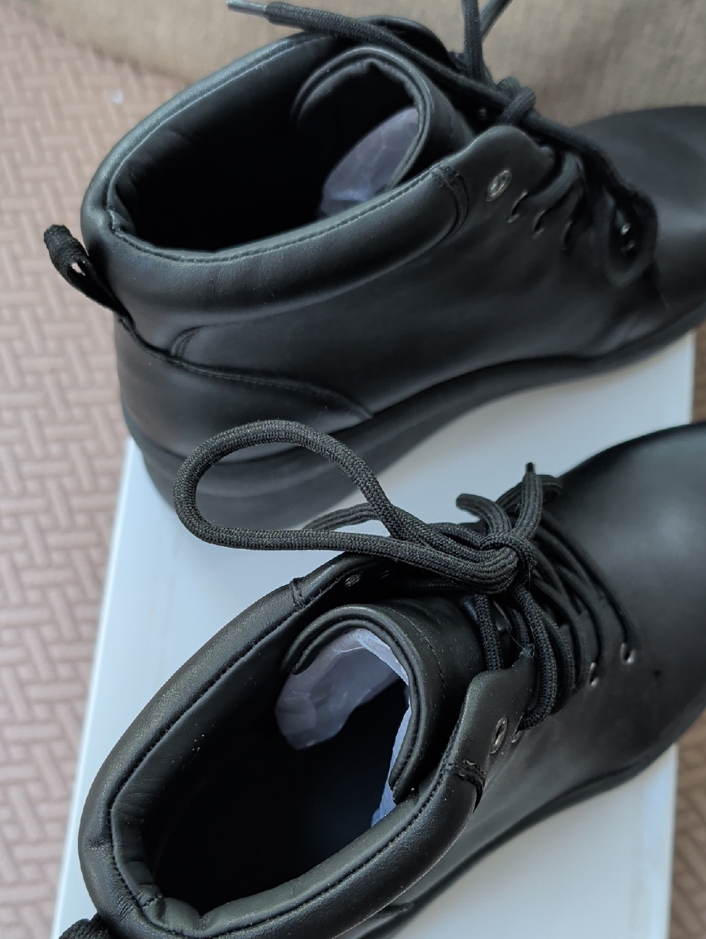 Abeo Passage Black Lace-Up Ankle Boots NIB - Picture 5 of 9